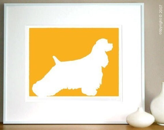 Mod Cocker Spaniel Print - 8x10
