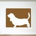 Mod Bassett Hound 8x10 Print