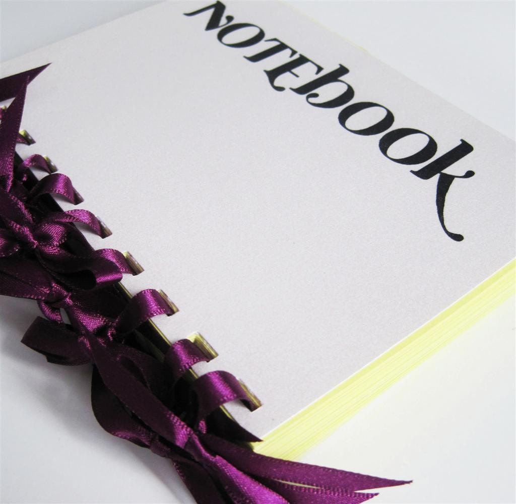 Plum & Chartreuse - blank notebook