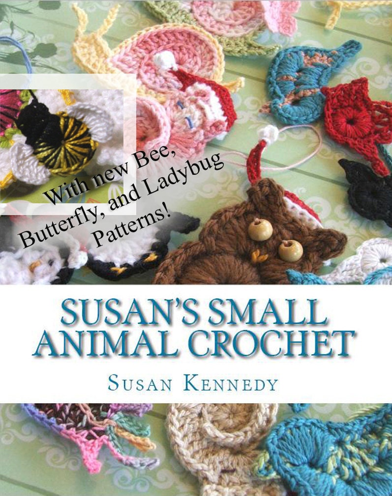Animal Crochet PATTERNS - NEW Expanded Applique Pattern Set, 13 Animals - Birds, Bees, Owl, Cat, more - Instant Download