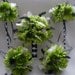 FRESH APPLE Green Wedding Bouquet With Guinea Feathers