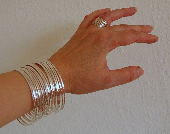 BOLD SET OF 9 handmade hammered sterling silver stackable rings, sizes 3, 4, 5, 6, 7, 8, 9, 10, 11
