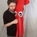 Giant Squid Fleece Hat - Red