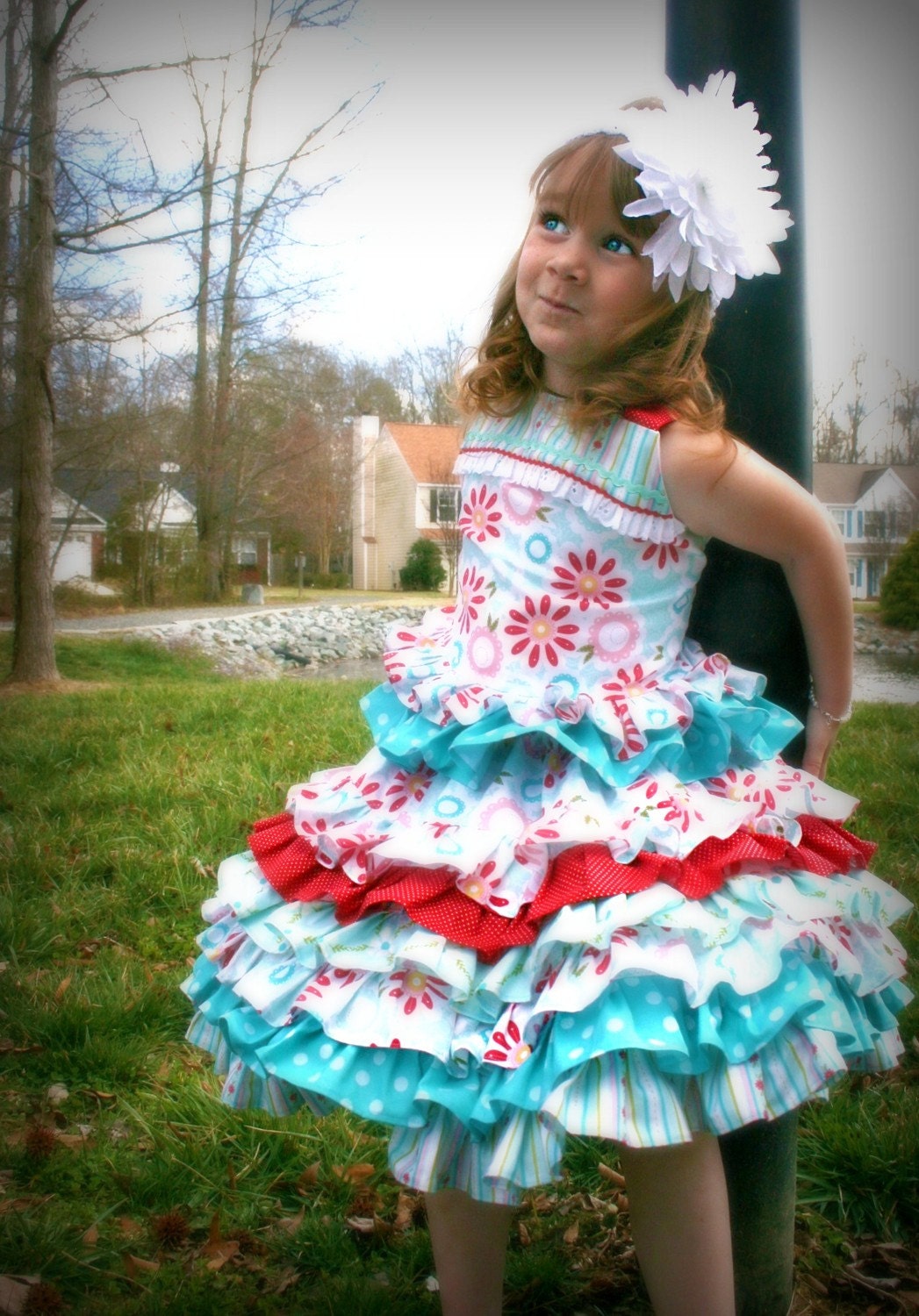 Custom Order Boutique 2 Piece Sundress Twirl Nie Nie Skirt Girl 2 3 4 5 6 7 8 Sweet Divinity