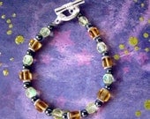 READY TO SHIP - Hematite Bracelet in Yellow