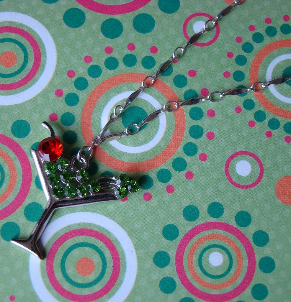 READY TO SHIP - Apple Martini Necklace