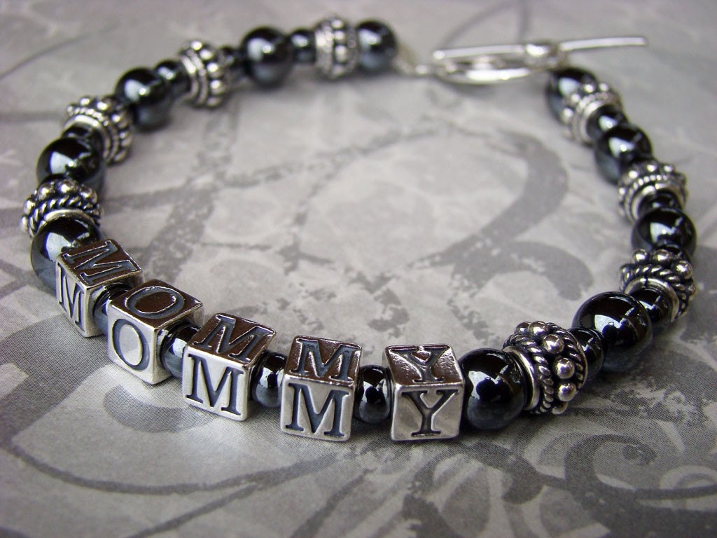 Personalized Mamacita Bracelet - Custom Name - STERLING SILVER - 1 Name