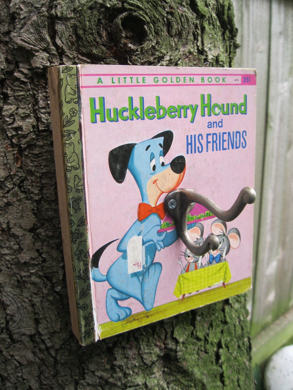 Vintage Golden Book Hook - Huckleberry Hound