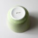 celery-green tulip cup with bird on a branch