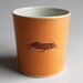 grasshopper tumbler, 14oz, in sunset orange