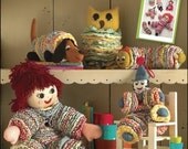 Retro Toys Pattern Simplicity 2708 - Owl, Doll, Dog, Caterpillar, Clown