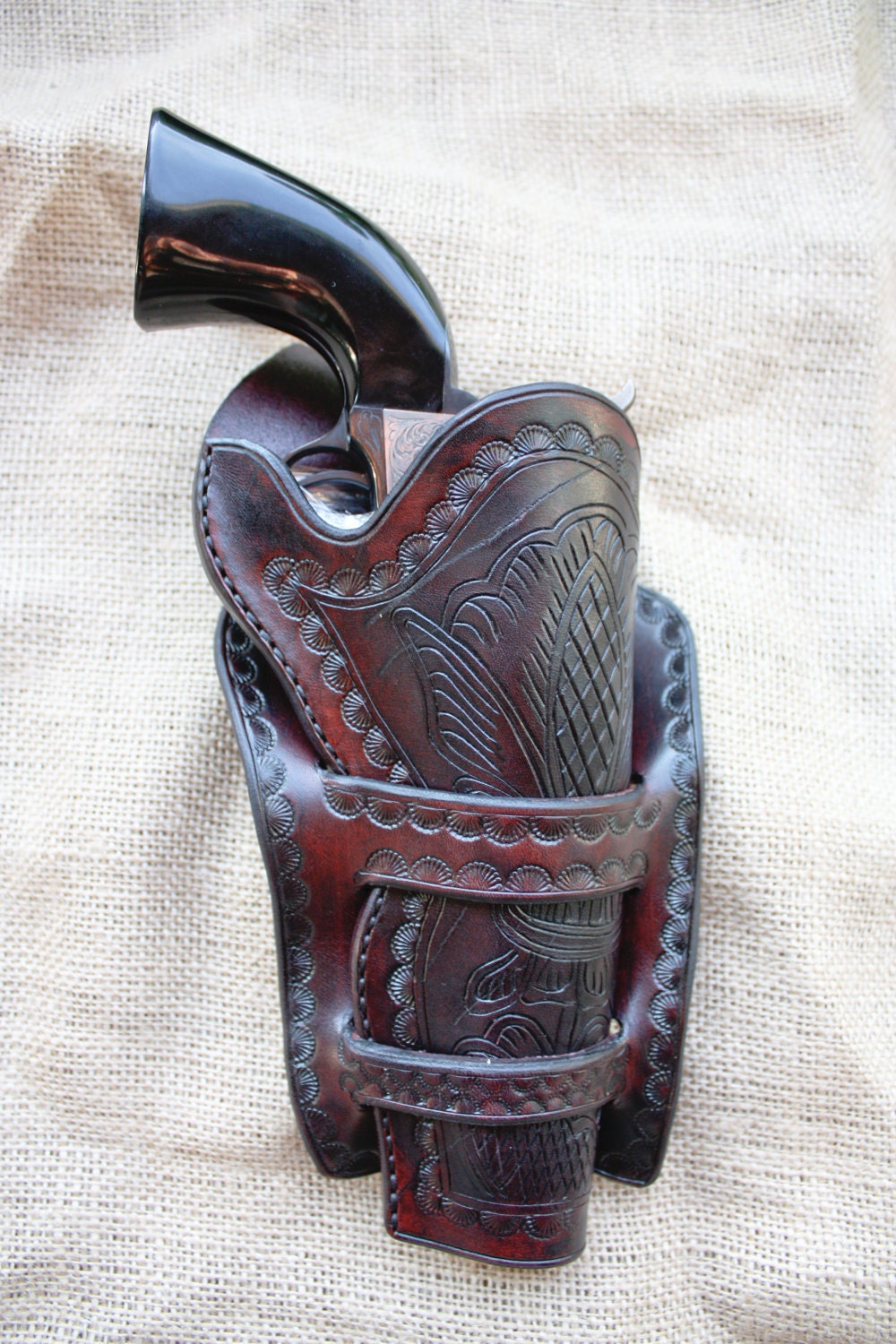 Wyoming Territory - Floral Outline Holster