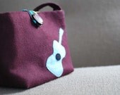 Small Maroon Guitar Bag