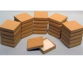 20 Pack Kraft 3.5 X 3.5 X 1 Inch  Size Cotton Filled Jewelry Presentation Gift Boxes
