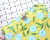 Yellow Dandelion Floral Padded iPad Sleeve Case