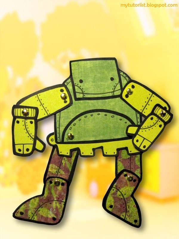 PDF Kid Bot Jointed Paper Robot Doll