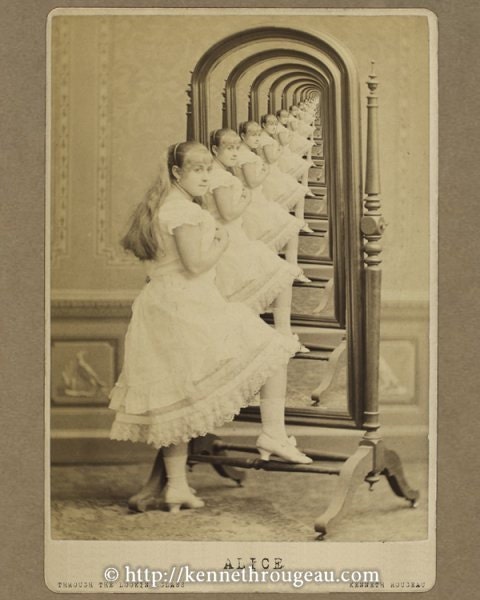 Alice, Through The Looking Glass - 11x14 Alice In Wonderland Surreal Fine Art Print