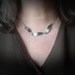 Etched Sterling Silver Fern Trio Necklace