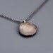 Silver Carpe Diem Necklace - Etched Inspirational Quote - OOAK