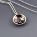 Small Cupped Floral Hummingbird Necklace