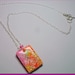 Florida Sunset Pendant Rectangle Faux Dichroic
