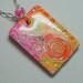 Florida Sunset Pendant Rectangle Faux Dichroic