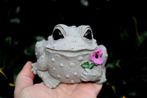 Garden Frog Ornament Concrete Outdoor Garden Decorations