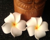 Yellow, plumeria,yellow plumeria, hair flower, hair clip, retro, tiki, tropical hair clip, hair acessory, pin up, valentines day