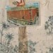 Framed Original OOAK Print -Post Card Ladies series,I see Paris, I see France