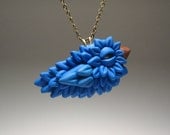Baby Bluebird Necklace - OOAK, Polymer Clay, Bird