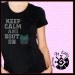 Keep Calm and HOOT On with Cute little Owl accent DIY Rhinestone Iron on Transfer Great for anyone who loves to Hoot
