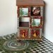 Hand Painted Chest & Crochet Rug Ecclectic Cottage Chic for 1/6 Scale Dolls