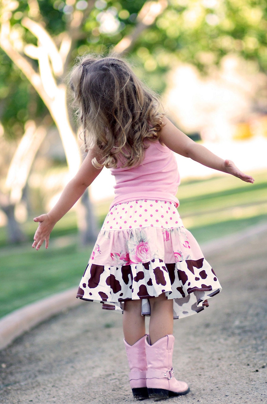 for gkiser The EMILY Collection....Custom Boutique Cowgirl Twirl Skirt 18m-8 yrs