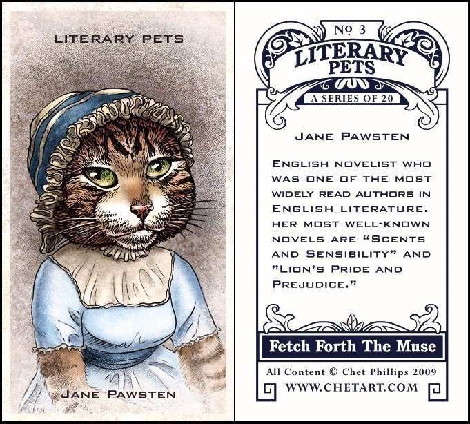 Literary Pets Card Set