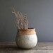 ON HOLD vintage pottery planter