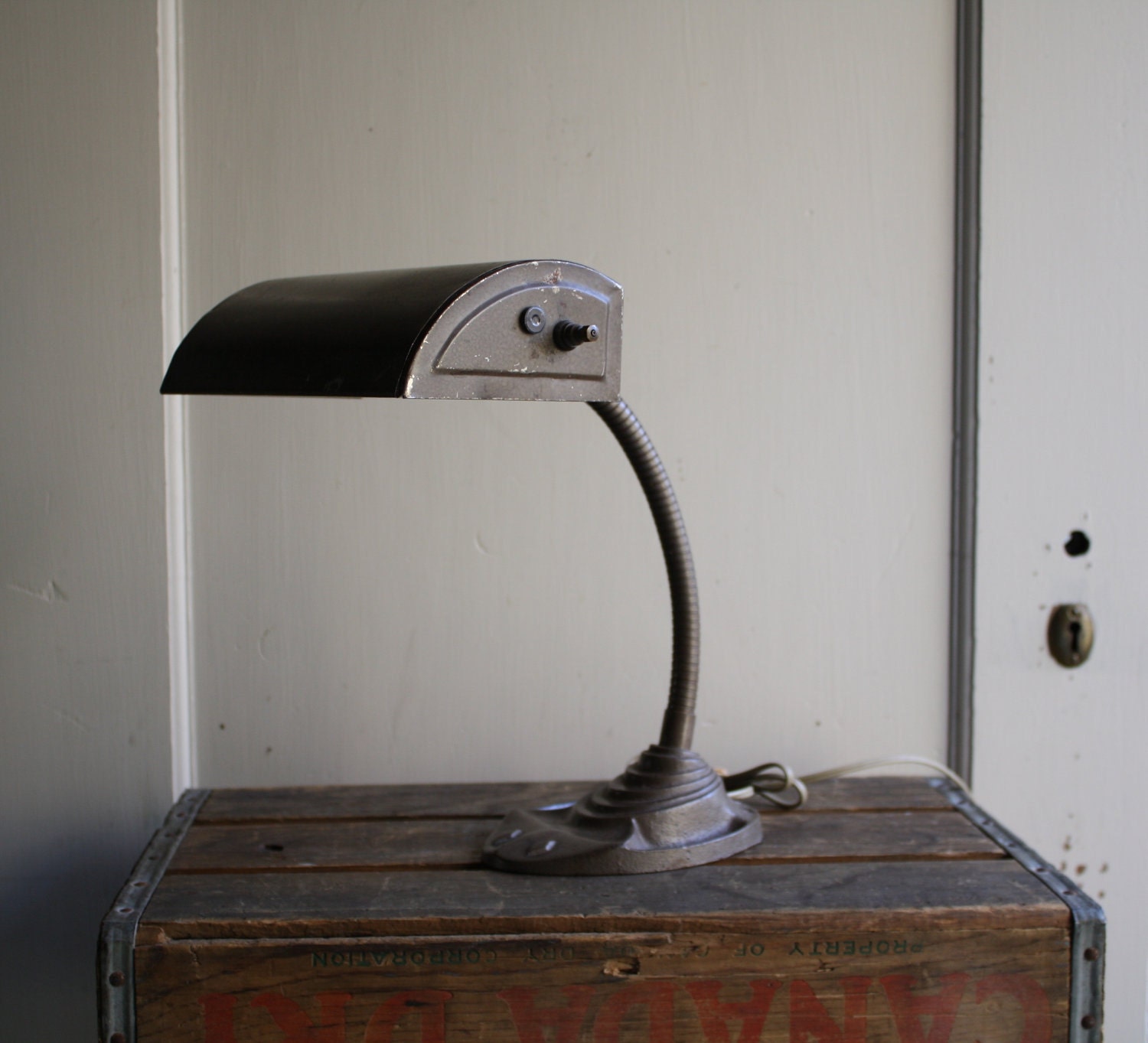 vintage gooseneck desk lamp