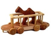 Wooden Toy Train Zoo Car Camel