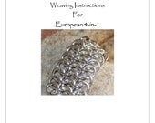 PDF Instructions For European 4-in-1 Chainmaille Bracelet