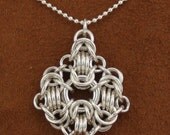 Sterling Silver Rondo a la Byzantine Pendant