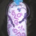 Pink Butterflies and Purple Flowers Tarot Bag