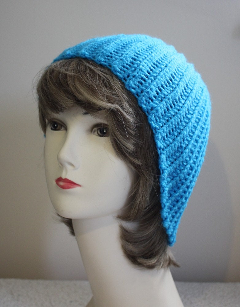 Turquoise Vertica Beanie - Free International Shipping