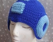 Made to Order - Mega Man Helmet - All Sizes - Free International Shipping