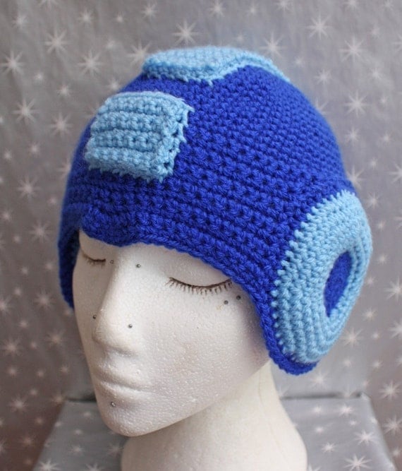 Made to Order - Mega Man Helmet - All Sizes - Free International Shipping