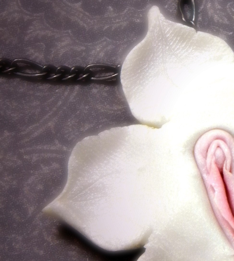 Exotic Orchid: Vulva Portrait Pendant- Mature