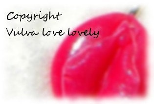 Vagina Charm- Hot Pink Vulva Goddess Pendant, mature