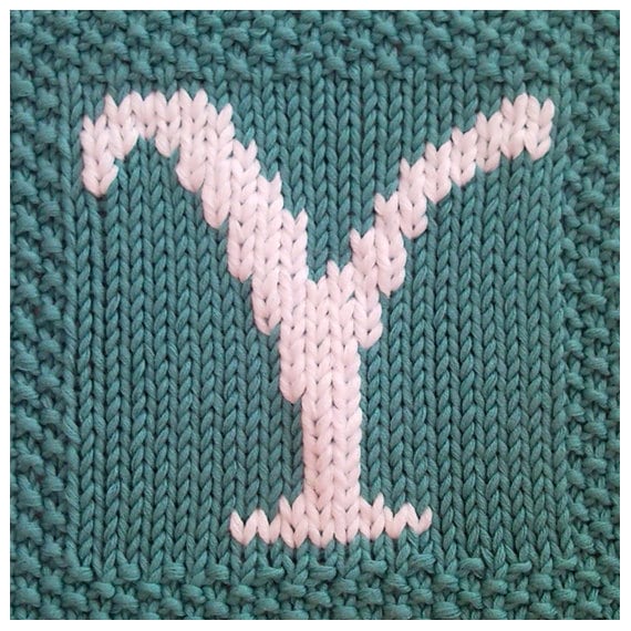 PDF Knitting pattern capital letter Y afghan / by FionaKelly