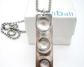 Men's Silver Fingerprint Jewelry, Personalized Dad, Military Pendant, Baby Fingerprint Pendant, Customized, Custom