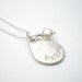 Silver Fingerprint Necklace, Silver Fingerprint Jewelry,  Baby Fingerprint Necklace, Mother Necklace,Customized, Personalized