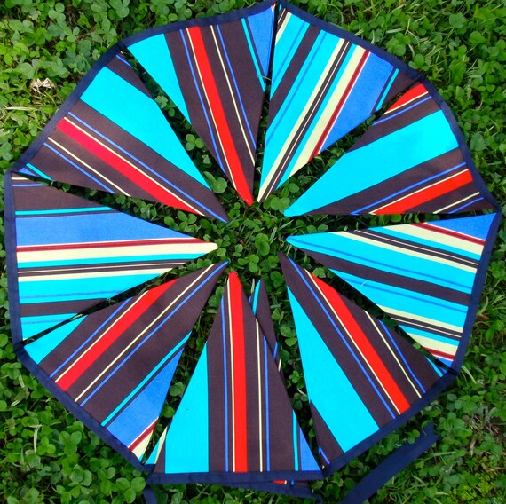 SALE Bunting / Flags / Pennant Strings - Handsome Stripe Il_570xn