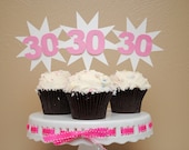 Star Burst Number Cupcake Toppers Il_170x135